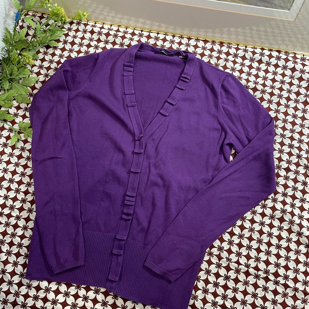 Purple Cardigan